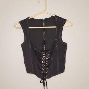 Black corset top